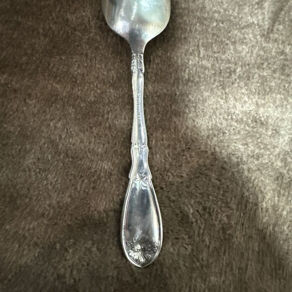Oneida LA VIGNE Teaspoon 6” Silverplate (1908) Grapes Monogram “B” - Picture 8 of 12